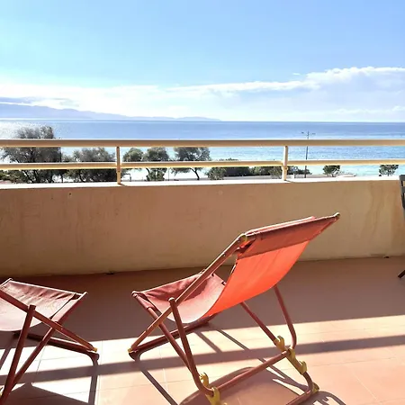 Aria Marina Duplex Vue Mer Route Des Sanguinaires, Plage A 50M, Parking Gratuit, 4 Pers Ajaccio  Exterior photo